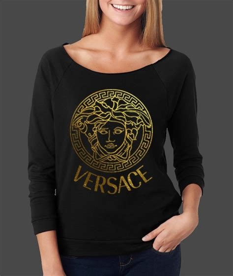 versace t shirt frauen|versace long sleeve t shirts.